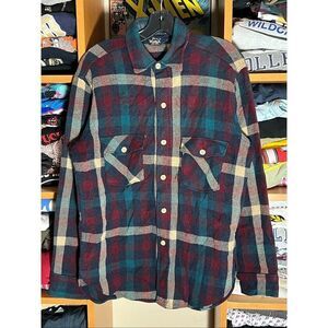 Vintage Woolrich Men’s Plaid Wool Heavy Flannel Shirt